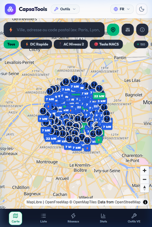 VoltFinder - Bornes Électriques