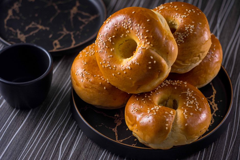 Homemade Sesame Bagels