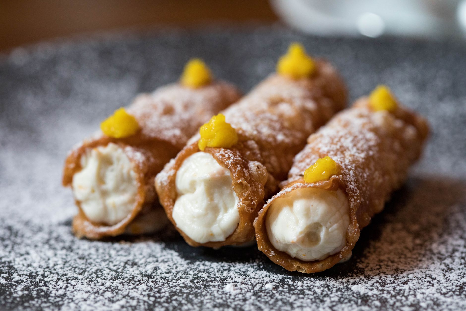Crispy Sicilian Cannoli with Sweet Ricotta & Pistachios