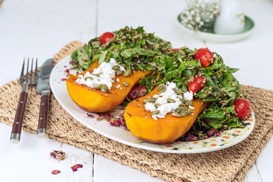 Bowl Quinoa Courge Rotie Feta (Authentic)