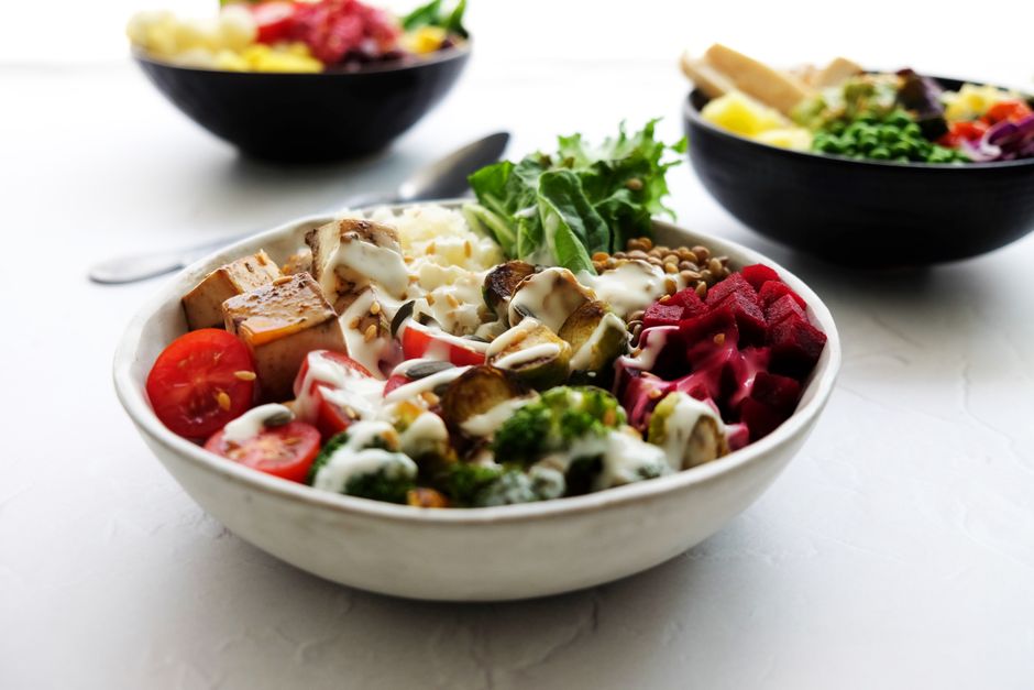 Teriyaki Crispy Tofu Buddha Bowl