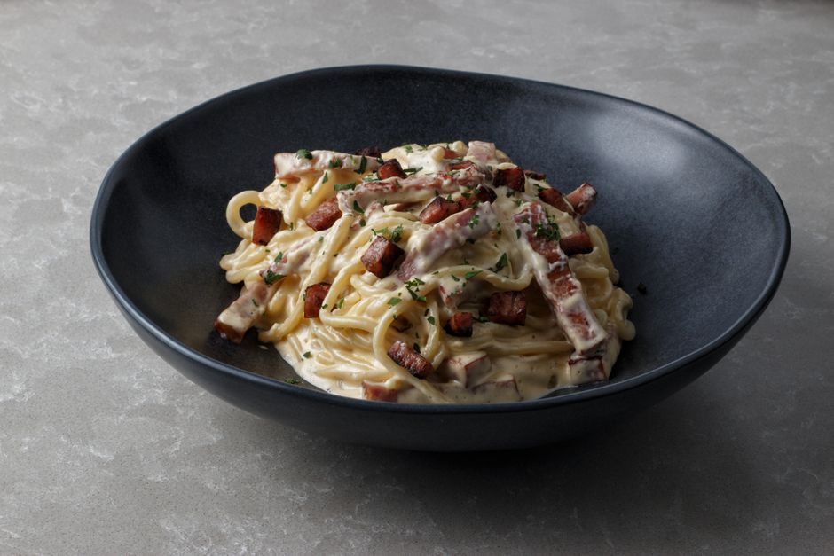 Carbonara Rigatoni Guanciale (Authentic)