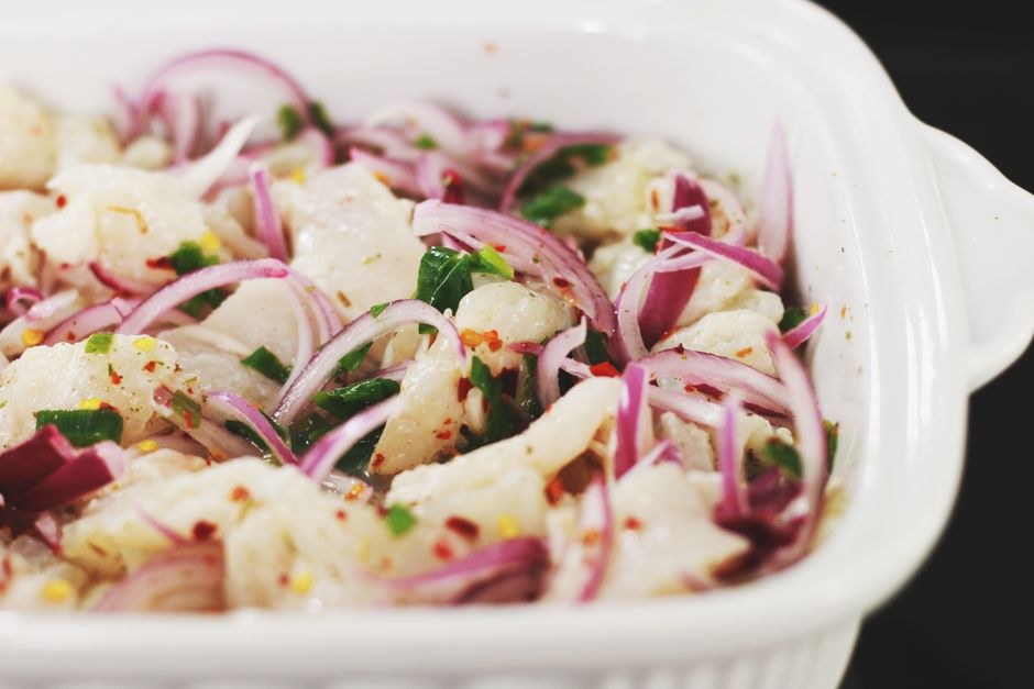 Peruvian Fresh White Fish Ceviche