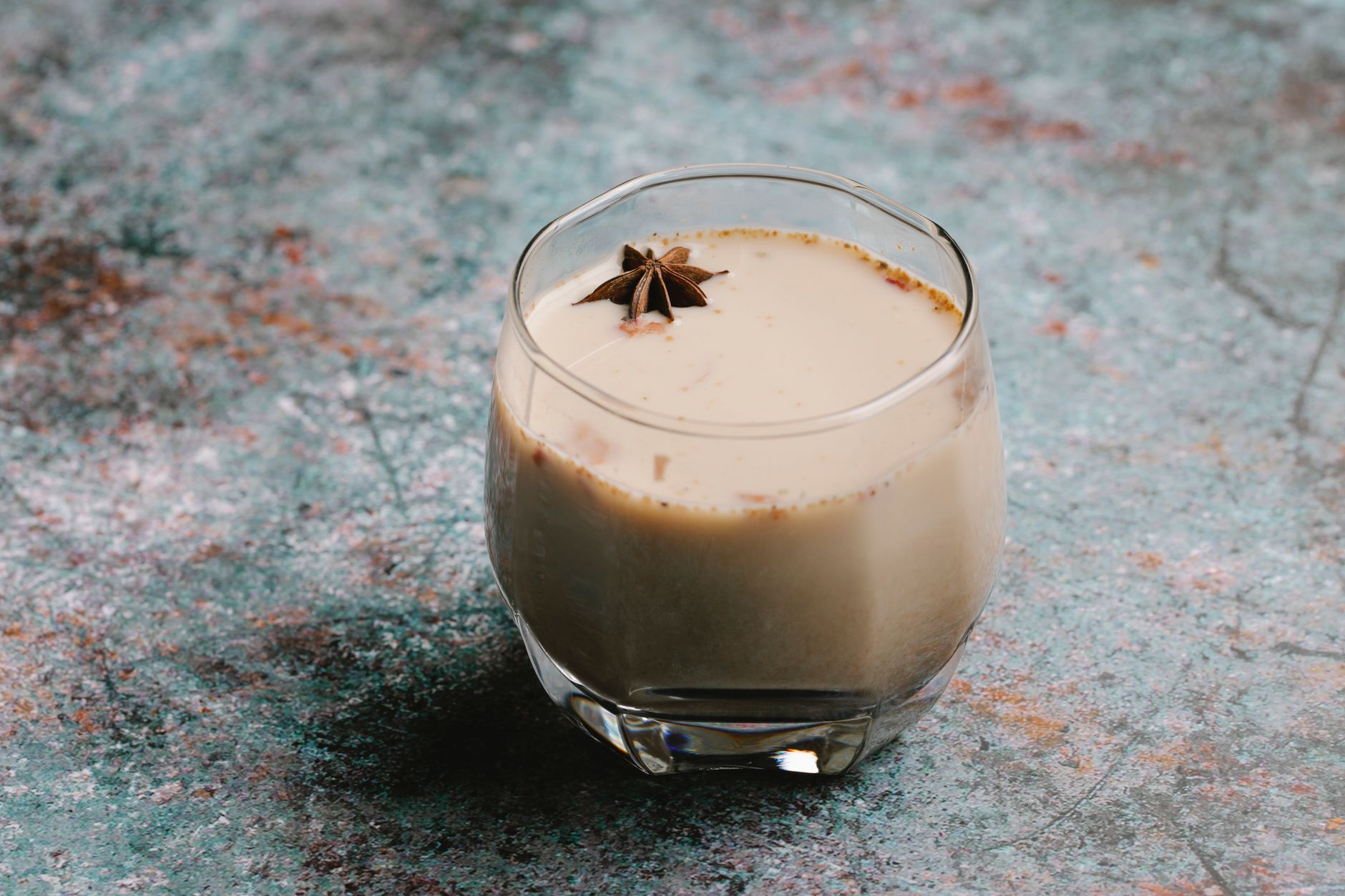 Authentic Indian Spiced Masala Chai Latte with Cinnamon & Cardamom