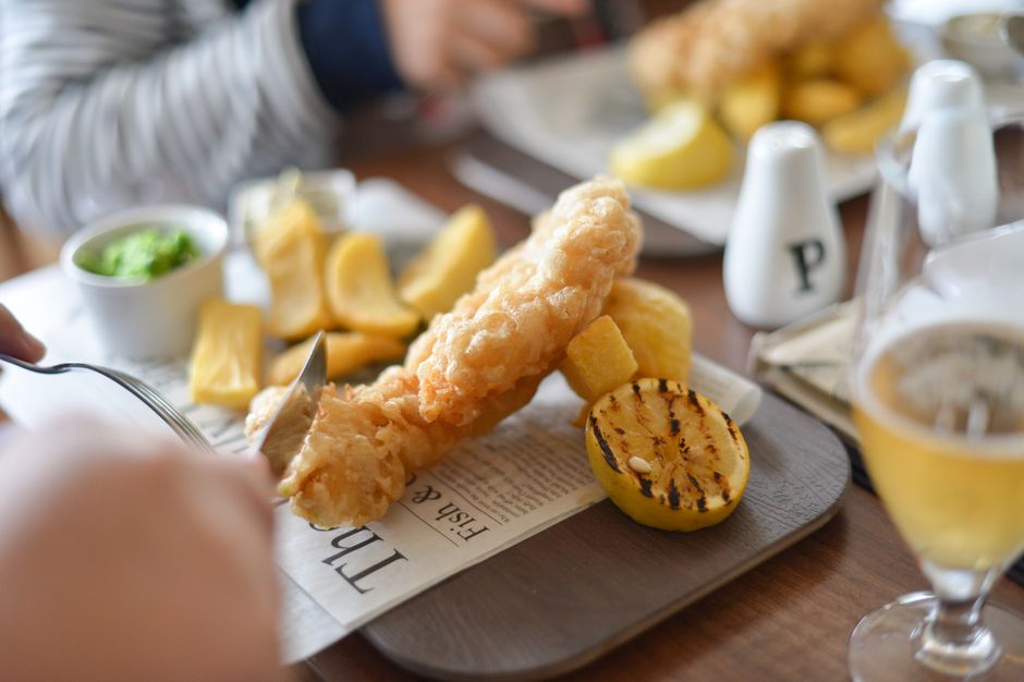 Classic British Beer Battered Fish & Chips