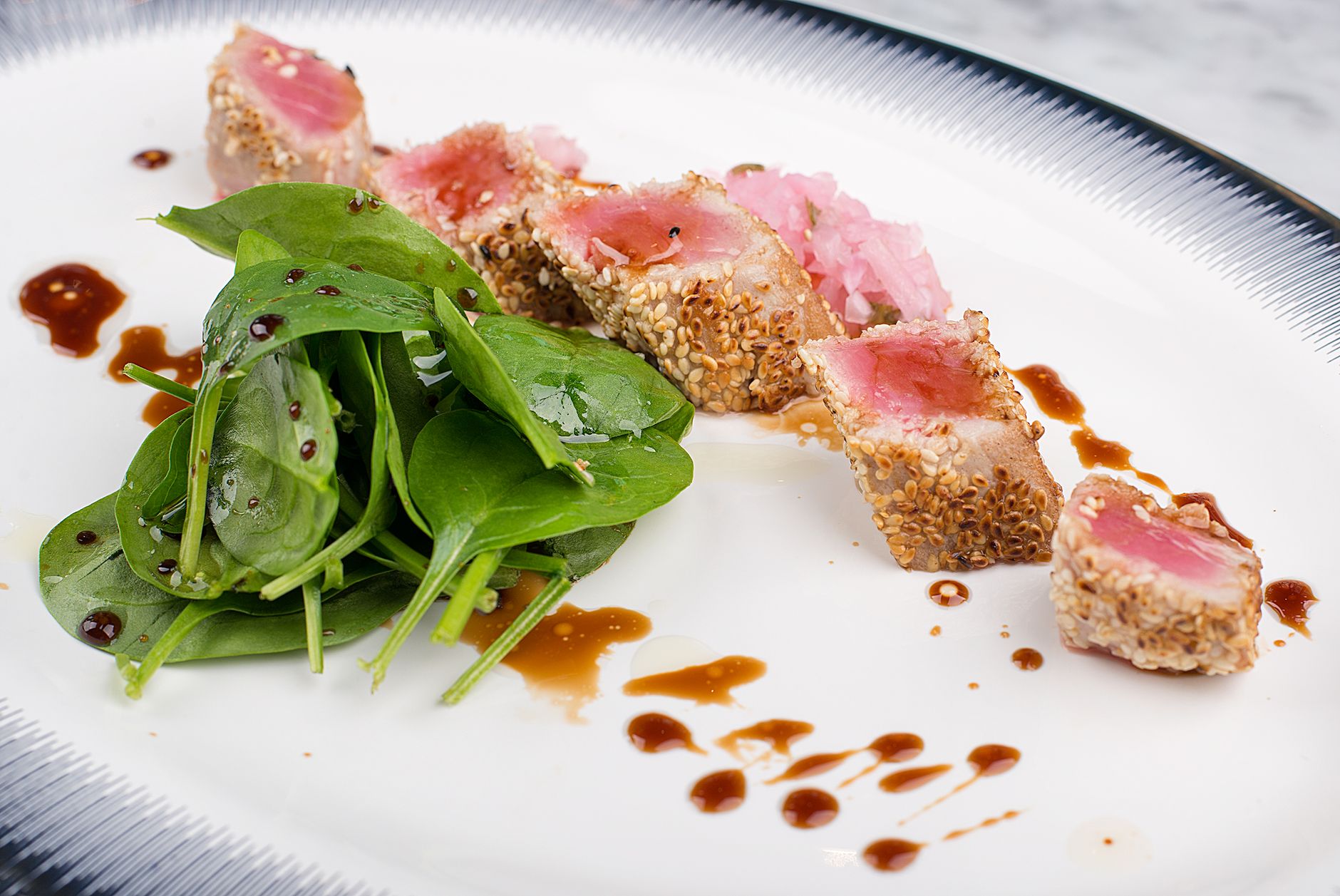 Sesame-Seared Ahi Tuna Tataki with Citrus Ponzu