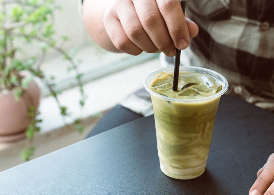Iced Matcha Oat Milk Latte (Authentic)