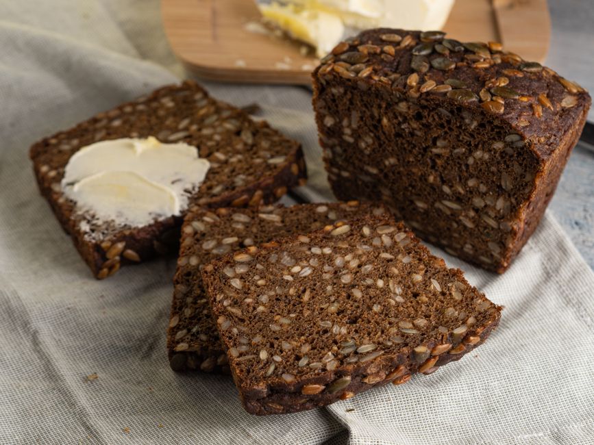 Seeded Dark Rye Bread