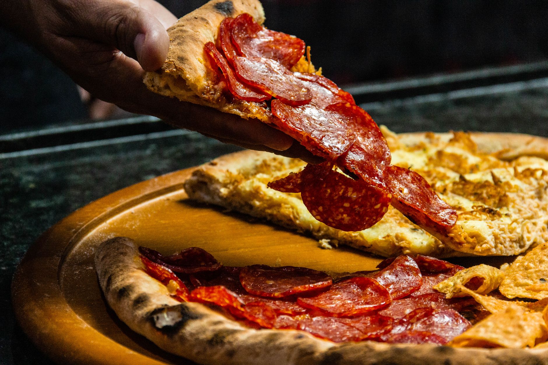 American Cheesy Stuffed Crust Pepperoni Pizza