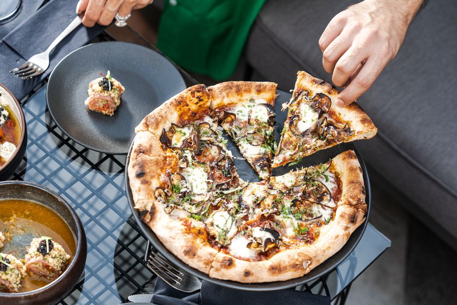 Truffle Cream & Wild Mushroom Pizza