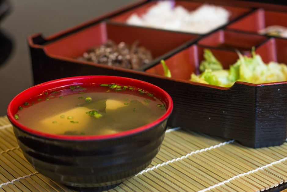 Traditional Japanese Miso Soup with Tofu