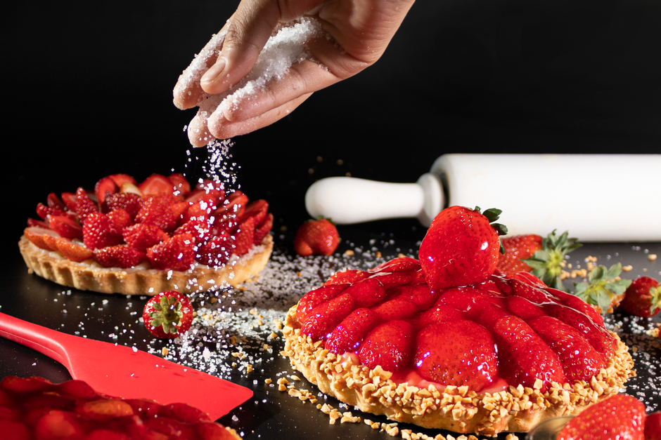 Fresh Strawberry Custard Tart